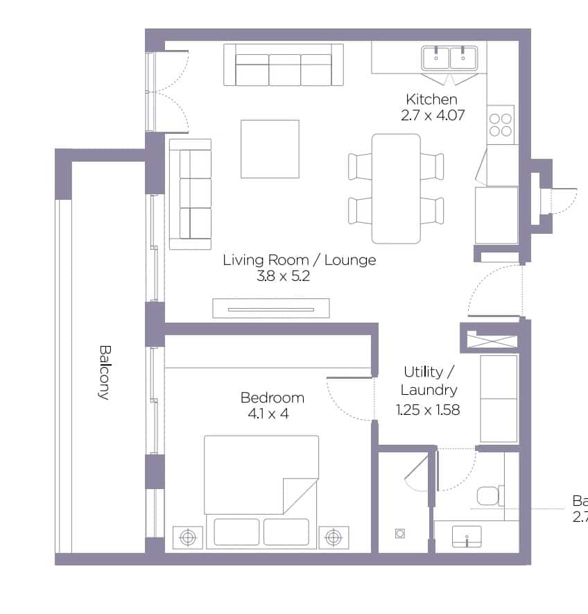 One-Bedroom Apartment for Sale in Muscat Bay  Properties for Sale in Oman